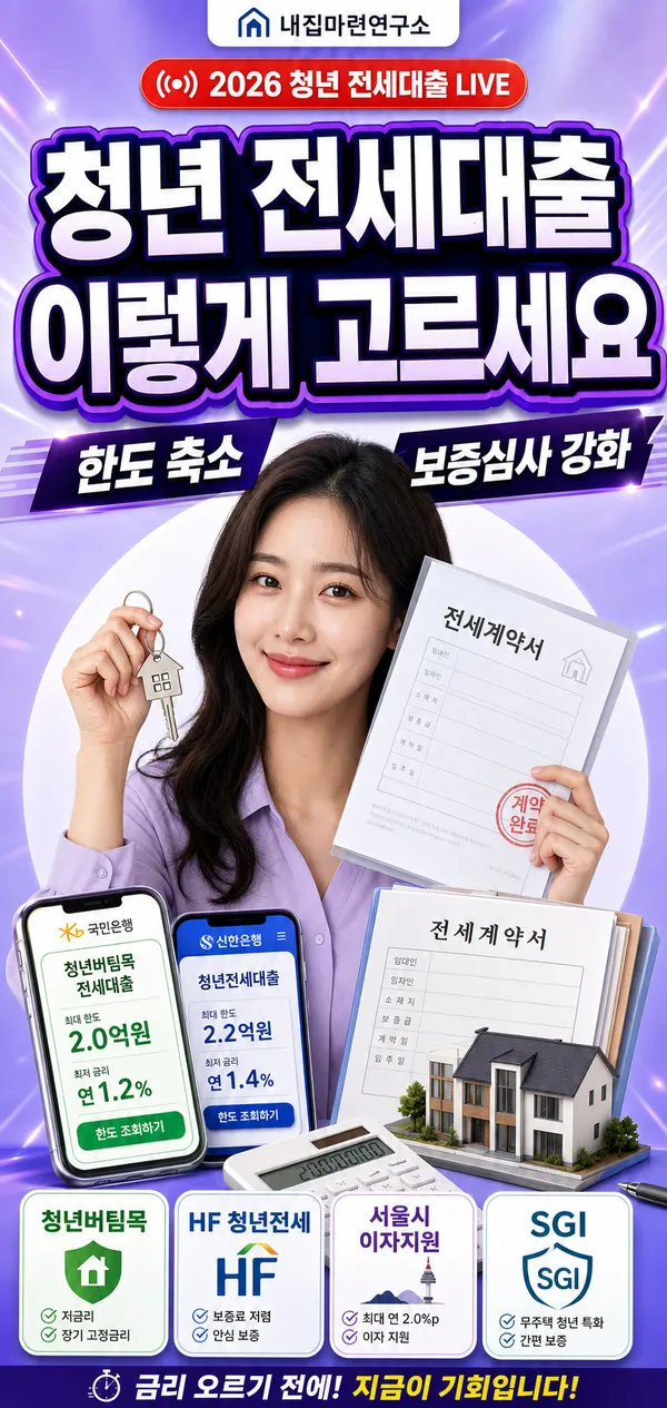 청년 전세대출 종류 정리