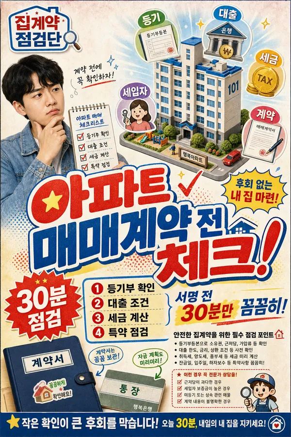 아파트 매매 전 꼭 확인해야 할 7가지