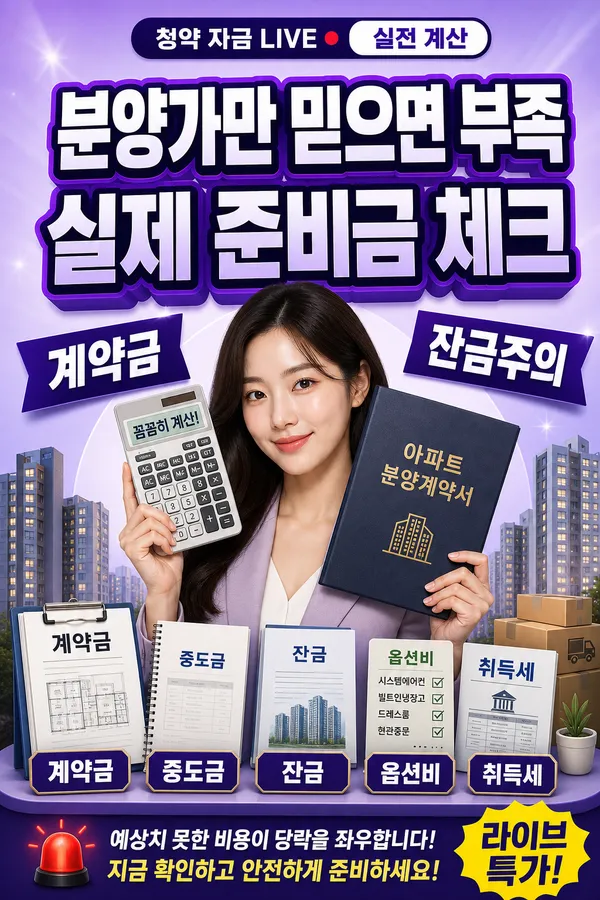 분양가와 실제 준비금 차이