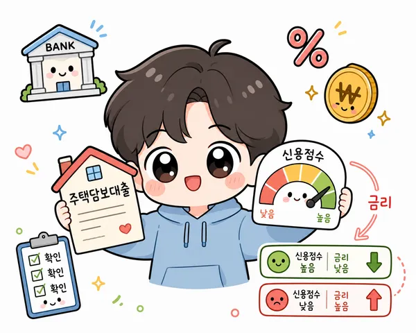 신용점수가 주담대 금리에 미치는 영향