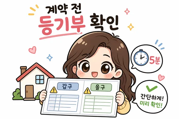등기부등본 갑구와 을구 차이, 전세·매매 전 꼭 확인해야 할 핵심