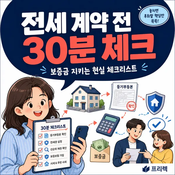 전세사기 피하는 체크리스트: 전세 계약 전 보증금 지키는 현실 점검법