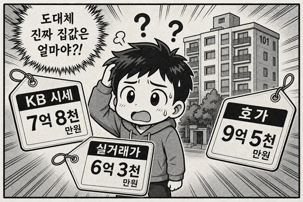 KB시세와 실거래가 차이