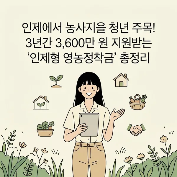 청년농업 정착 지원