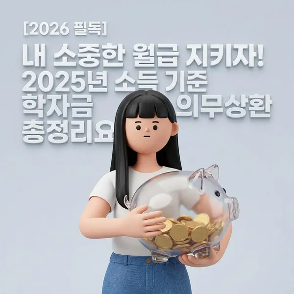 [2026 필독] 내 소중한 월급 지키자! 2025년 소득 기준 학자금 의무상환 총정리