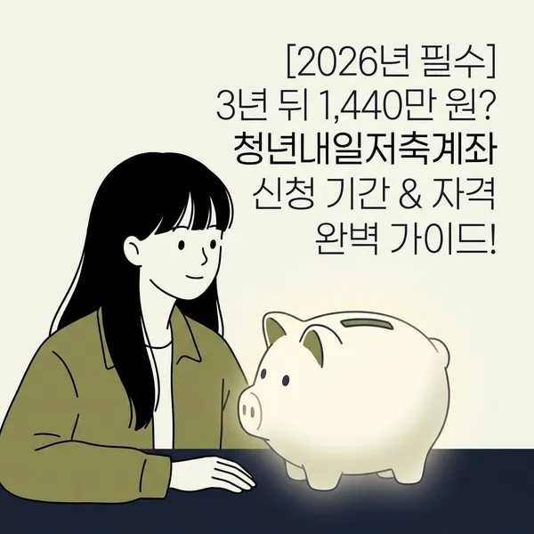 [2026년 필수] 3년 뒤 1,440만 원? 청년내일저축계좌 신청 가이드