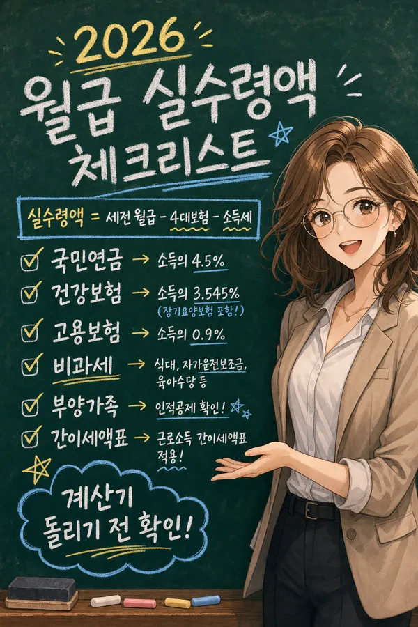 월급실수령액계산기