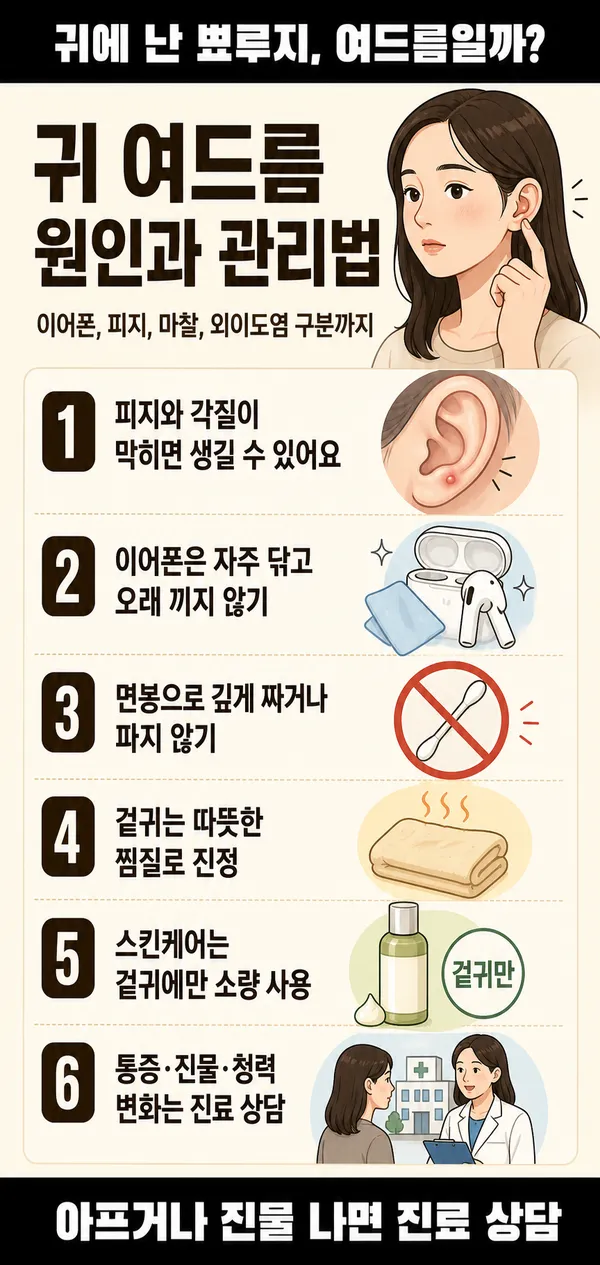 귀여드름왜생길까?
