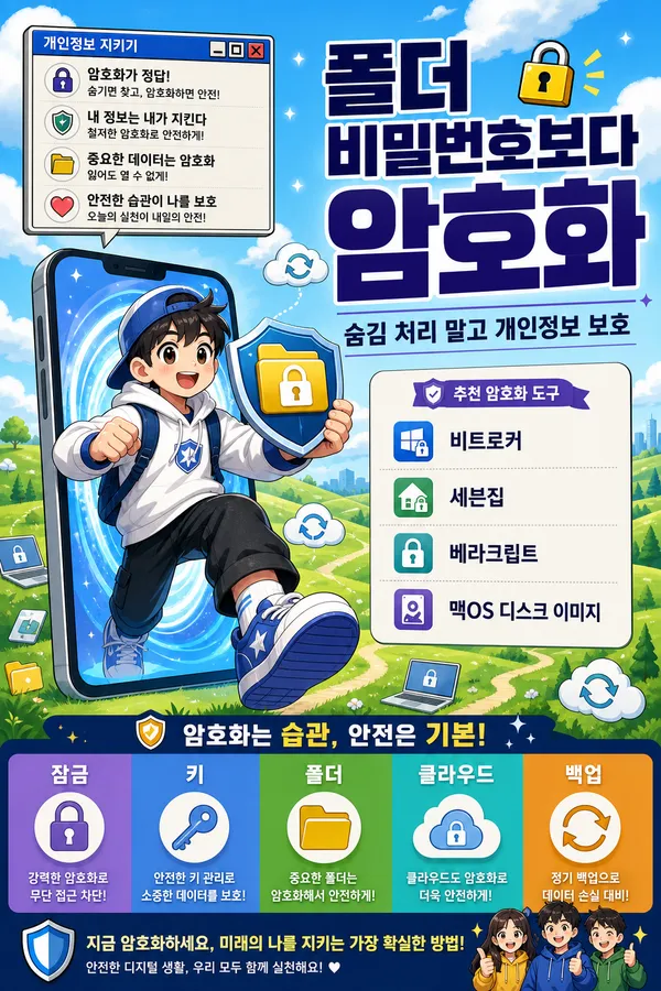 폴더암호걸기로개인정보보호해야합니다