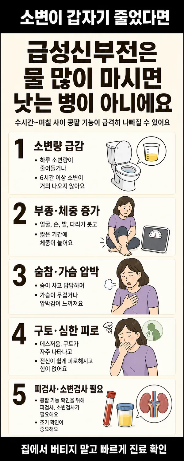 급성신부전관리와유의사항