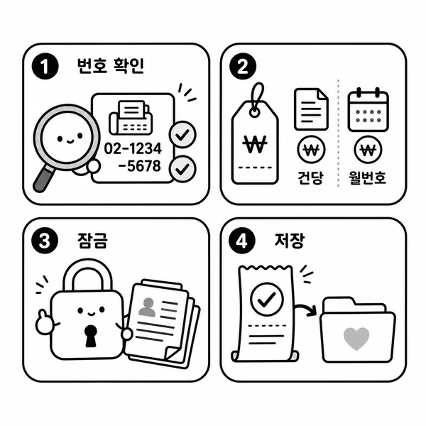 온라인 팩스 발송 전 비용과 개인정보 보호를 확인하는 체크리스트 그림