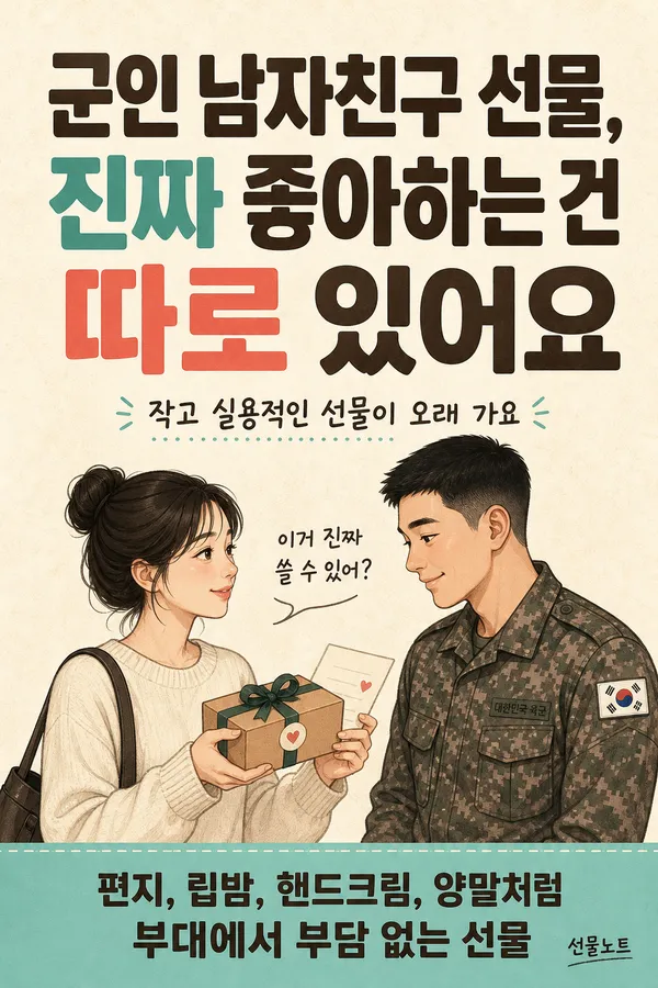 군인남자친구선물