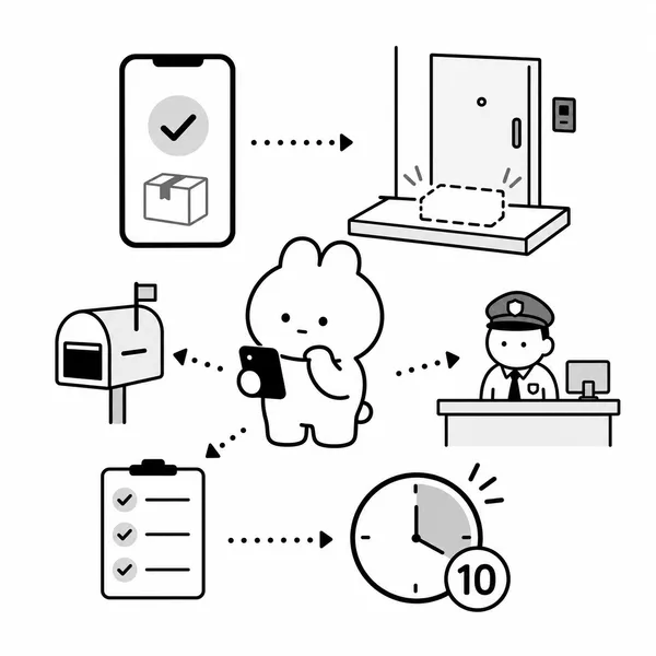 배송완료 후 택배 위치와 증거를 확인하는 10분 체크리스트 그림