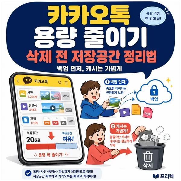 카카오톡용량줄이기및저장공간늘리기