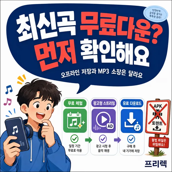 무료음악다운어플로최신곡받기