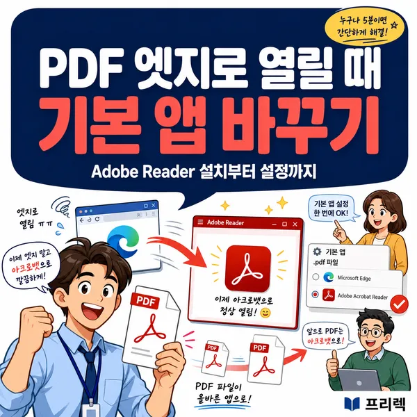 어도비pdf리더설치,연결프로그램지정방법