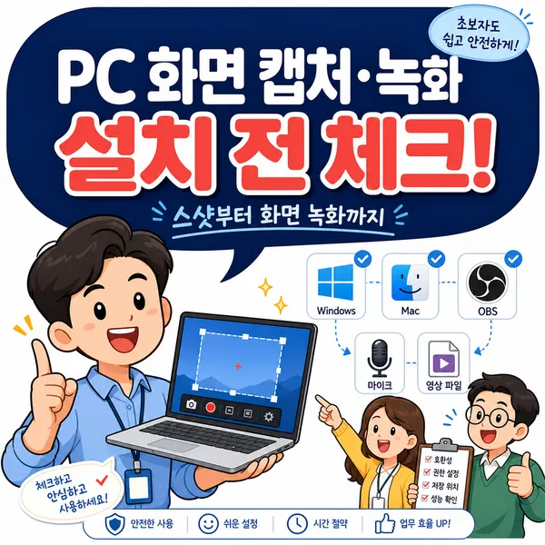 동영상캡쳐프로그램다운및PC화면스샷방법