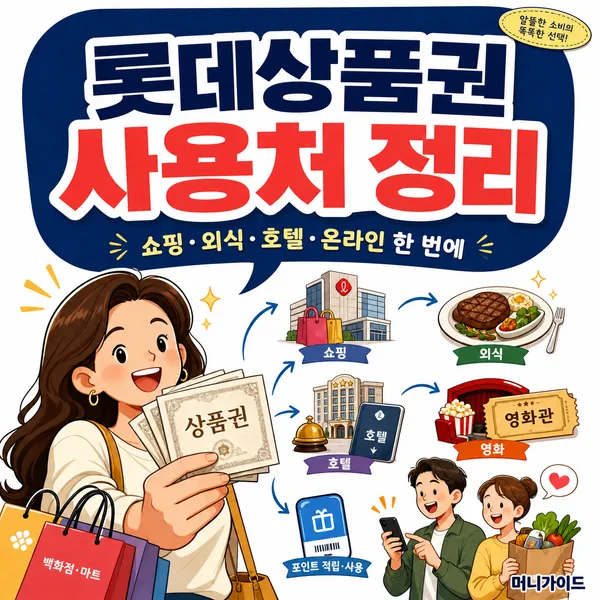 롯데상품권 어디서 써야 제일 좋을까? 쇼핑·외식·호텔·온라인 사용처 한 번에 정리해요