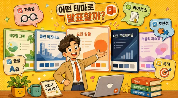 PPT테마 고르기 전에 확인해야 할 현실 체크리스트