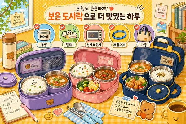 보온도시락추천: 예쁜 디자인보다 먼저 확인해야 할 선택 기준