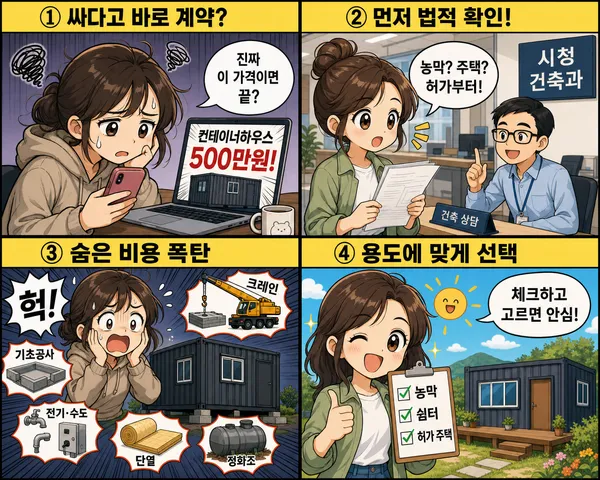 콘테이너하우스, 정말 싸게 짓는 집일까요? 계약 전 현실 체크리스트