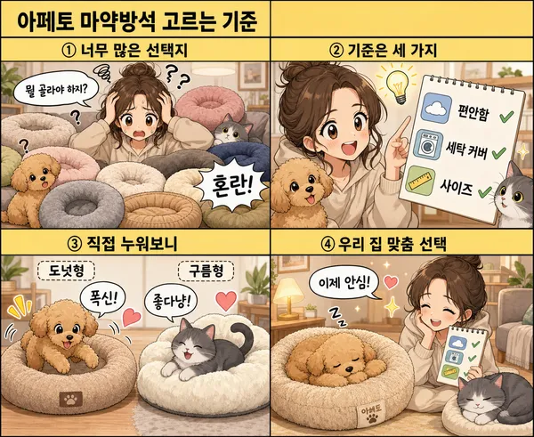 아페토마약방석, 사기 전에 꼭 봐야 할 선택 기준