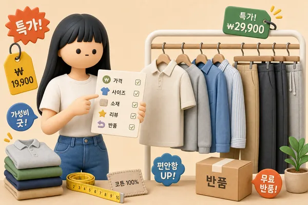 블루포스 남자옷 구매 전 확인할 가격대, 사이즈, 반품 기준