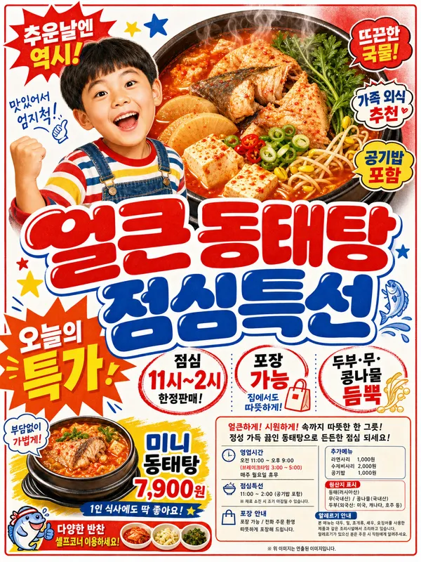 바다양푼이동태탕, 방문 전 알아두면 좋은 메뉴 선택 가이드