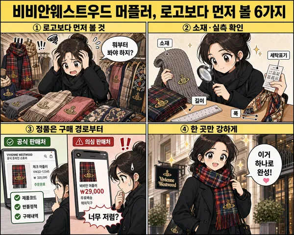 비비안웨스트우드머플러, 로고만 보기 전에 확인할 6가지