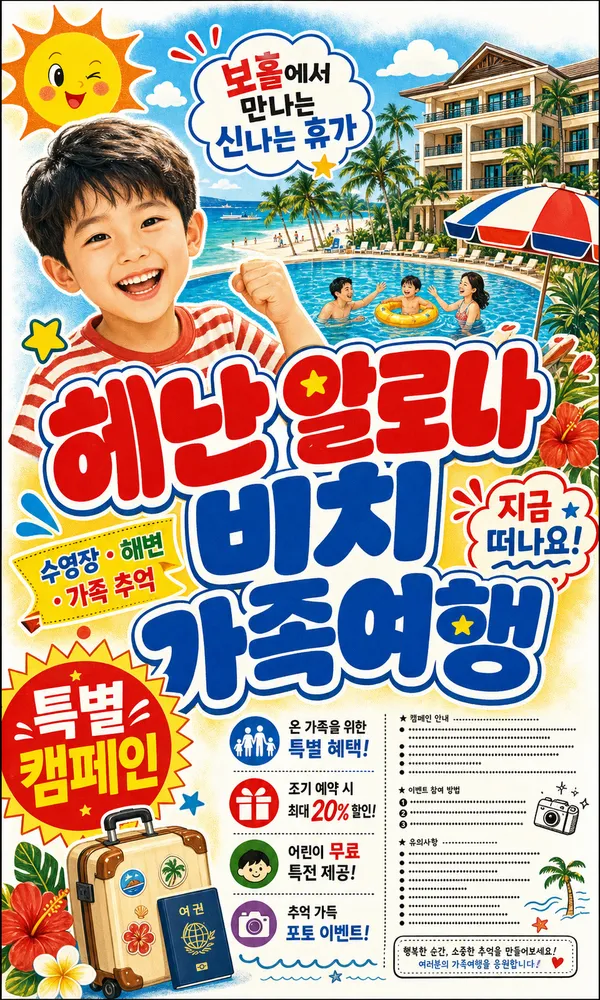 보홀 헤난 리조트 예약 가이드: 알로나 비치 객실·수영장·조식·추가비용 확인
