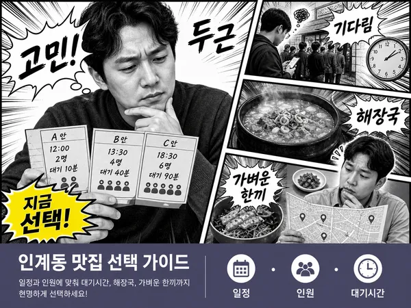 수원인계동맛집, 일정과 취향에 맞춰 실패 없이 고르는 방법