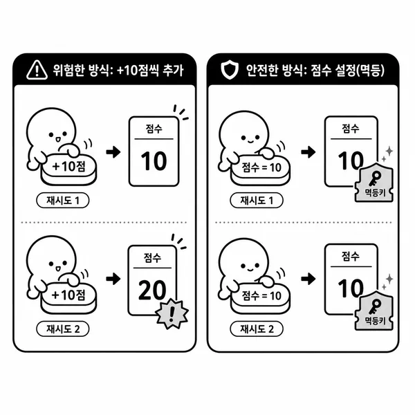 네트워크 재시도 시 중복 변경을 막기 위한 멱등성 설계 비교