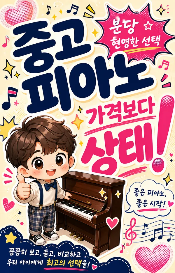분당중고피아노, 가격 전에 꼭 확인할 7가지 기준